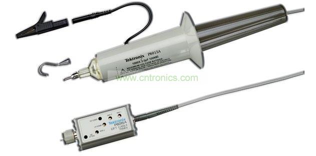 針對(duì)高壓測(cè)量推出的泰克P6015A是一種額定電壓高達(dá)20kV DC、峰值電壓可達(dá)40kV(100ms脈寬)的單端無源探頭