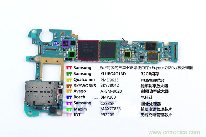 Galaxy Note5拆解,與S系列差距日漸模糊