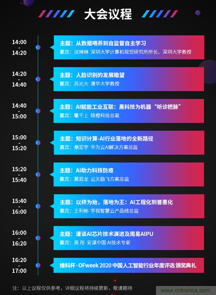 深圳喊你來參加“OFweek 2020（第五屆）人工智能技術創(chuàng)新論壇”啦！