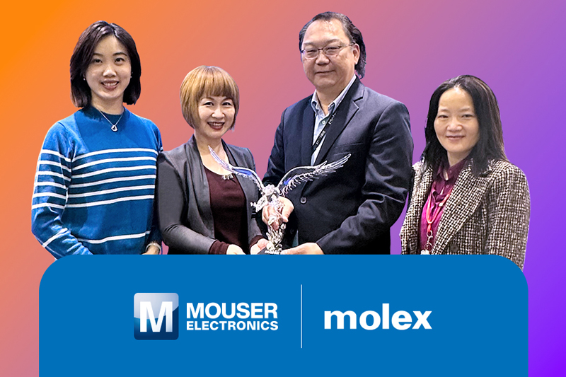 七連冠！貿澤電子蟬聯Molex亞太區年度電子目錄代理商大獎
